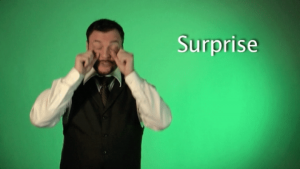 Learn ASL surprise gif
